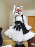 赫搏 2021女仆裝cosplay可愛(ài)蘿莉塔cos日系動(dòng)漫男連衣裙餐廳咖啡廳工作服長(cháng)裙黑白女傭裝 裙撐  L （100斤左右） 曬單實(shí)拍圖