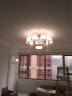 安灯堡客厅吊灯现代简约欧式卧室2024款餐厅书房两用水晶灯饰具套餐702 单头壁灯不含光源 实拍图
