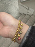 羅威寶格黃金吞金獸一家三口手鏈男女999足金琺瑯吊墜燒藍金配件DIY掛墜 吞金獸寶寶 小版約0.2-0.25g 曬單實(shí)拍圖