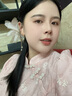 尚都比拉新中式國風盤扣旗袍改良版連衣裙夏季新款刺繡中長裙 粉色 M 曬單實拍圖