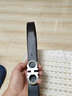 kt 雙面不帶頭520送士真皮十字紋無(wú)扣無(wú)頭3.0 3.4純帶身褲腰帶926 雙面(寬度3.4cm) 110cm 曬單實(shí)拍圖
