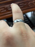 珍艾（zhenai）Pt999鉑金戒指光面情侶戒指男女款白金情侶對戒素圈婚戒珍艾 PT999戒指23號 7.34g 曬單實拍圖