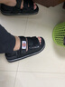 Dickies涼鞋男休閑情侶鞋軟底魔術(shù)貼沙灘鞋涼拖鞋 黑色【男女款】 37 曬單實(shí)拍圖