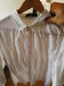 誠景亞麻襯衫男士純色外套白色長(cháng)袖修身韓版青少年小清新棉麻料襯衣I 白色 3XL 曬單實(shí)拍圖