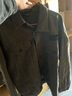 名面牛仔外套男寬松純棉工裝夾克男士休閑牛仔衣男生大碼秋冬季上衣服 軍灰色003（可拆卸內襯） 3XL 【195-220斤】 曬單實(shí)拍圖