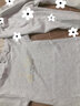 小素材寶寶秋衣秋褲套裝彩棉嬰兒保暖內衣男童兒童幼兒棉毛衫秋冬裝密織棉中領(lǐng)套灰色90（1歲半-3歲） 曬單實(shí)拍圖