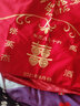 拉普斯【定制姓名聯(lián)客服】拉普斯家紡婚慶四件套大紅色刺繡全棉純棉結婚 緣來(lái)是你 六件套 （定制款） 2米床 被套220*240cm 曬單實(shí)拍圖