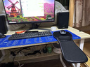JINCOMSO 鼠標(biāo)托架 電腦手托 帶手腕墊的手臂托架  扶手肘托左右180度自由旋轉(zhuǎn)調(diào)解 標(biāo)準(zhǔn)版 黑色桌椅兩用鼠標(biāo)托 曬單實(shí)拍圖