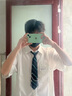 SMVP襯衫男短袖痞帥夏季港風日系襯衣畢業(yè)季學院風dk制服白襯衫班服 白色 L（120-135斤） 曬單實拍圖
