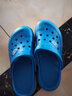 回力 韓版時(shí)尚洞洞鞋純色度假休閑兩穿戶(hù)外舒適軟底透氣涼拖鞋女款HL0165寶藍39碼 曬單實(shí)拍圖