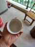 甜雅靜 陶瓷茶杯純白色陶瓷杯子酒店擺臺(tái)早茶樓杯子餐廳飯店杯子口杯餐飲 半紋杯 10個(gè)裝 曬單實(shí)拍圖