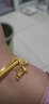 中國黃金（CHINA GOLD）黃金手鐲女三生三世金鐲子實心足金婚慶三金五金 情定三生丨福祿（約30.9g） 60圈口 曬單實拍圖