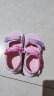 哈比熊童鞋夏季儿童凉鞋女童凉鞋魔术贴沙滩鞋公主鞋 粉红色29码 实拍图
