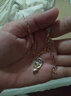 萬寶資925銀項(xiàng)鏈三色彩銀狐貍項(xiàng)鏈銀電彩金項(xiàng)鏈女款情人節(jié)禮物 吊墜加項(xiàng)鏈 曬單實(shí)拍圖