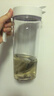 阿司倍鷺冷水壺泡茶壺家用密封耐熱涼水壺涼水杯冰箱冷水桶透明茶壺果汁杯 簡(jiǎn)約款 白色1.1L 曬單實(shí)拍圖
