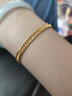 六福珠寶 黃金手鏈節節高升馬鞭鏈足金素鏈新年禮物女 計價(jià) 約10.18克 曬單實(shí)拍圖
