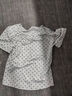 妙奕嘉短袖女修身正肩t恤女裝夏季新款潮流純欲上衣辣妹小個(gè)子涼感半袖 波點(diǎn)短袖【灰色】 M 【建議85-100斤】 曬單實(shí)拍圖