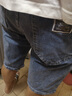 東方駱駝（EASTERN CAMEL）牛仔短褲男士2025新款秋季韓版潮流寬松五分中褲子男夏天冰爽馬褲 P17藍色 31 曬單實(shí)拍圖