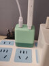 德力普 蘋果安卓充電器雙口多口2.4A快充頭通用蘋果小米華為手機手表手環(huán)藍牙耳機USB插頭電源適配器 雙口USB快充頭【薄荷綠】 曬單實拍圖