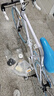 WELLCLS公路自行車(chē)賽車(chē)成人單速實(shí)心胎死飛騎行男女學(xué)生自行車(chē)單車(chē)山地 40刀-白藍色 26寸【適合：165-185cm】 曬單實(shí)拍圖