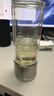 茶寶（CHABAO） 茶水分離杯泡茶杯帶過濾茶杯男女雙層隔熱杯子便攜水杯花茶清新可愛迷你透明玻璃杯 鋼本色【帶杯刷杯套】 400ml 曬單實(shí)拍圖