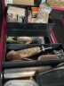 NICELAND专业化妆箱手提便携大号化妆品多层收纳箱美甲纹绣工具箱包家用带锁大容量 魔力红 实拍图