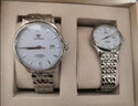 天王（TIAN WANG）手表女時(shí)尚鋼帶休閑防水自動(dòng)機械表男士情侶腕表情人節禮物送女友 【情侶表一對】禮盒+白色5845 曬單實(shí)拍圖