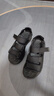 斯凱奇（Skechers）七夕禮物夏季透氣男鞋舒適百搭戶外休閑魔術(shù)貼涼鞋沙灘鞋237586 全黑色/BBK 39.5 曬單實(shí)拍圖