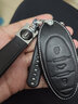 毅迅奔騰t77鑰匙套2025新專(zhuān)用奔騰NAT/t55/b70/t99/t33汽車(chē)牛皮鑰匙包 A款-白線(xiàn)（皮繩+鑰匙扣） 曬單實(shí)拍圖