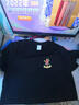 圖圖愛(ài) 短袖t恤定制印logo字純棉廣告文化衫訂制團隊服運動(dòng)會(huì )班服工作服 黑色 L 曬單實(shí)拍圖