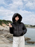 自巧【三重蓄熱】小個(gè)子肯豆風(fēng)短款羽絨服女2024冬季新款長(zhǎng)款外套 謐黑色短款 XXS (1碼) 曬單實(shí)拍圖