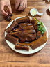 嘉之派潮汕獅頭鵝鹵鵝頭鵝肝鵝掌鵝翅鵝肉鹵味熟食特產(chǎn)新鮮現鹵加熱即食 獅頭鵝鵝頭脖【一條500g】 切好 曬單實(shí)拍圖