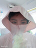 蕉下防曬服披肩防曬服女夏沙灘騎行戶(hù)外防紫外線(xiàn)薄款冰絲透氣防曬衣 冰霧粉【加寬帽檐】 M 曬單實(shí)拍圖