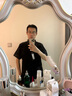 漢尼（HANY）【0感易打理】短袖襯衫男黑色商務(wù)垂順休閑高級感舒適男士襯衣夏 洛伊克曜石黑【微方領(lǐng) 修身版】 42 曬單實(shí)拍圖