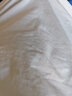 茵曼夏新款棉料弹力V领短袖T恤绣花纯色打底修身上衣女【18225111】 白色 L 实拍图