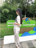 BVX新款T恤女夏新款韓版百搭時(shí)尚洋氣夏季女裝氣質(zhì)短袖休閑運(yùn)動(dòng)套裝 杏色 L 曬單實(shí)拍圖