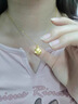 LOVING黃金吊墜女足金999hellokitty凱蒂貓掛墜情人節(jié)送女生日老婆禮物 黃金吊墜約+配S925鏈 金重約1.3g/克重多退少補(bǔ) 曬單實(shí)拍圖
