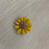 MIEG向日葵小雛菊胸針小眾精致菊花領(lǐng)針衣服別針配飾裝飾扣針 黃色 曬單實(shí)拍圖