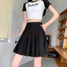 霏斯詩町百褶裙女高腰黑色半身裙子女學(xué)生jk制服英倫風(fēng)A字裙純色西裝短裙 黑色 XXL 曬單實(shí)拍圖