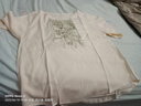 羅蒙（ROMON）春夏新款重工刺繡棉麻上衣女2025文藝復(fù)古寬松高級(jí)感短袖棉麻T恤 杏色【高品質(zhì)】 L 建議【105-120斤】 曬單實(shí)拍圖