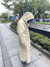 正雨風衣式雨衣成人全身防暴雨一體多功能加長款雨披戶外便攜女男士 淺卡其【旗艦款】雙層+有透氣孔 XL碼【適合170-180】 曬單實拍圖