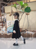 mlgt kids童裝女童毛衣裙兒童連衣裙2025秋季新款公主裙寶寶針織裙子 紅色 90cm 曬單實(shí)拍圖