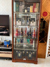 松品（SONGPIN） 現(xiàn)代簡約中式實木酒柜靠墻玻璃酒柜家用餐邊柜展示柜鋼化玻璃柜 實木雙門長0.8米胡桃色 曬單實拍圖