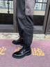 紅蜻蜓 男鞋馬丁靴男新品加絨保暖工裝靴男士高幫潮流皮靴子輕便男靴 黑色-四季款 41 曬單實拍圖