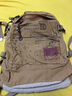 ANDSEEYOU品牌 雙肩包男 大容量帆布背包 15吋電腦書(shū)包 戶(hù)外運動(dòng)休閑旅行包 姜黃色 16英寸 曬單實(shí)拍圖