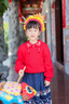 巴拉巴拉童裝女童馬面裙兒童寶寶秋冬季國風明制半身裙子 藍色調(diào)00388 120cm 曬單實拍圖
