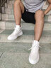 皓頓（HAUT TON）新品男鞋休閑鞋頭層牛皮高幫板鞋男士時尚運動輕便靴子 白色【常規(guī)款-皮料升級】 40 【適合運動鞋41碼】 曬單實拍圖