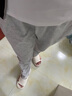李寧運動褲男褲春秋夏季薄款純棉休閑百搭直筒衛(wèi)褲子男士跑步運動服飾 灰色【常規(guī)直筒-拉鏈口袋】 L /175（建議130-149斤） 曬單實拍圖
