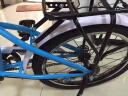 凤凰儿童自行车6-15岁小孩子车减震折叠单车男女中小学生童车 蓝色(折叠辐条轮) 16寸 实拍图