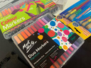 蒙瑪特（Mont Marte）水彩筆軟頭水彩筆兒童雙頭彩色針管筆 漫畫(huà)勾線(xiàn)筆馬克筆 48色雙頭馬克筆 曬單實(shí)拍圖